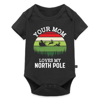 Your Mom Lovers My North Pole - Baby Premium short-sleeve bodysuit - black - Front
