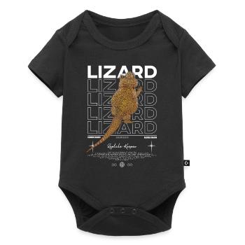 dragon barbu streetwear lézard keeper - Body à manches courtes Premium Bébé - noir - Devant