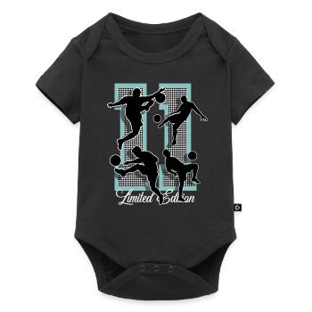 11th Birthday Football - Baby Premium short-sleeve bodysuit - black - Front