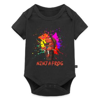 Ninja Frog - Baby Premium short-sleeve bodysuit - black - Front