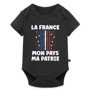 Patriot France My Mapys My Homeland - Baby Premium short-sleeve bodysuit - black - Front