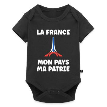 Patriot France My Country My Fatherland - Baby Premium short-sleeve bodysuit - black - Front