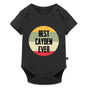 Le meilleur Cayden de tous les temps - Body à manches courtes Premium Bébé - noir - Devant