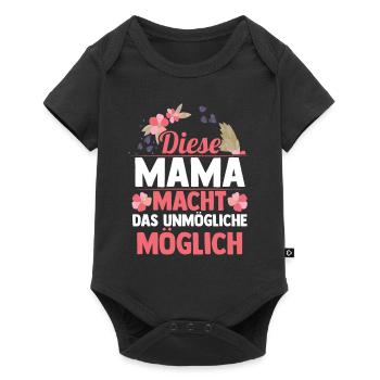 Mom Mother's Day Mom - Baby Premium short-sleeve bodysuit - black - Front