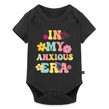 À l’ère de l’anxiété, je repense drôle - Body à manches courtes Premium Bébé - noir - Devant