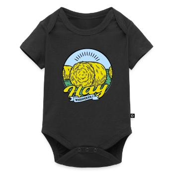 Farmer Straw Bale Hay Bale Hay Whisperer - Baby Premium short-sleeve bodysuit - black - Front