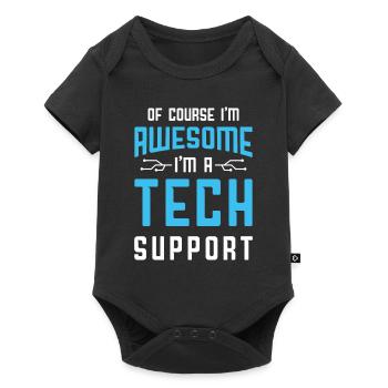 Bien sûr que je suis génial Je suis un client du support technique - Body à manches courtes Premium Bébé - noir - Devant