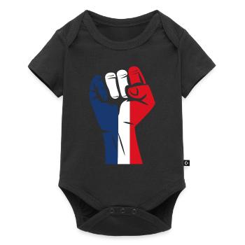Patriotic France - Baby Premium short-sleeve bodysuit - black - Front