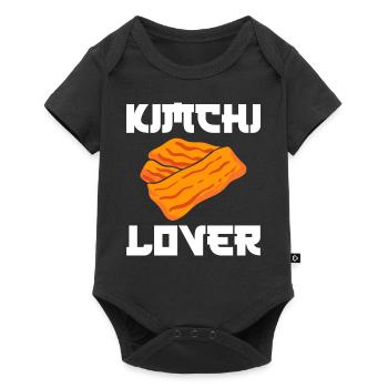 Kimchi Lover Koreanischer Koch - Baby Premium Kurzarmbody - Schwarz - Vorne