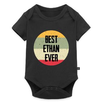 Best Ethan Ever - Baby Premium Kurzarmbody - Schwarz - Vorne