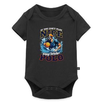 Le water-polo ne peut pas jouer au water-polo - Body à manches courtes Premium Bébé - noir - Devant