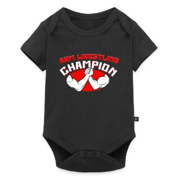 Arm Wrestling Armwrestling Arm Wrestler - Baby Premium short-sleeve bodysuit - black - Front
