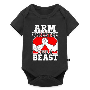 Arm Wrestling Armwrestling Arm Wrestler - Baby Premium short-sleeve bodysuit - black - Front