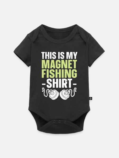 Magnetfischen - Baby Premium Kurzarmbody - Schwarz