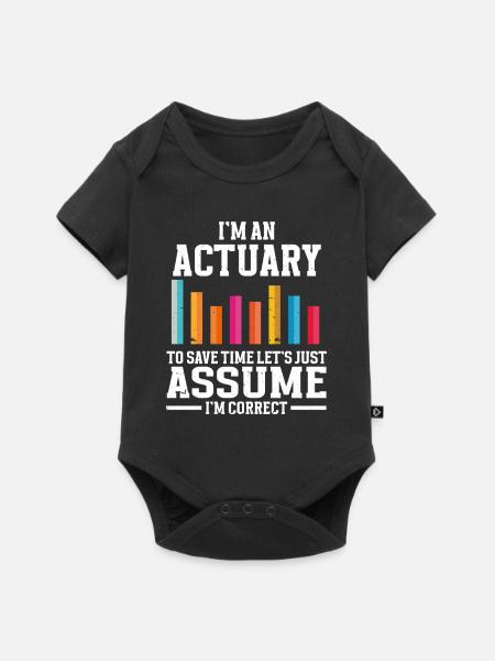 Aktuar Statistiker - Baby Premium Kurzarmbody - Schwarz