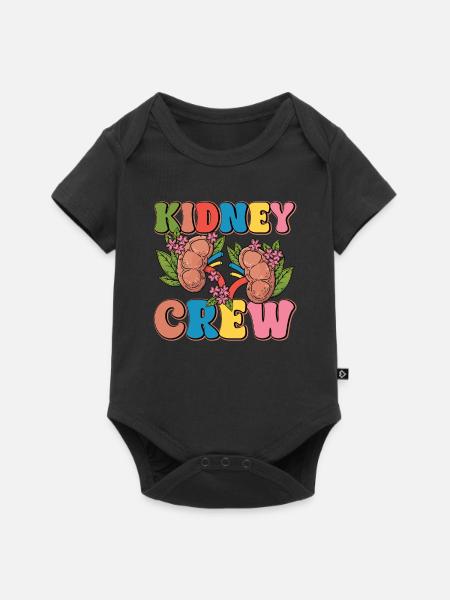 Dialyse-crew - Baby Premium Kurzarmbody - Schwarz