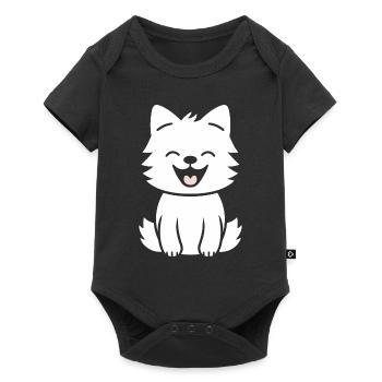 wolf - Baby Premium short-sleeve bodysuit - black - Front