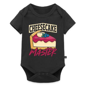Gâteau au fromage Cheese Eater Candy - Body à manches courtes Premium Bébé - noir - Devant