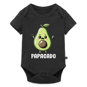 Avocado - Baby Premium Kurzarmbody - Schwarz - Vorne