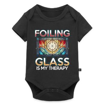 Stained Glass, Stained Glass Painter, Mosaic Artist - Baby Premium short-sleeve bodysuit - black - Front