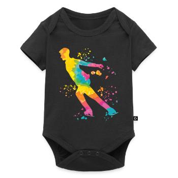 Figure Skater Ice Skating Figure Skating - Baby Premium short-sleeve bodysuit - black - Front