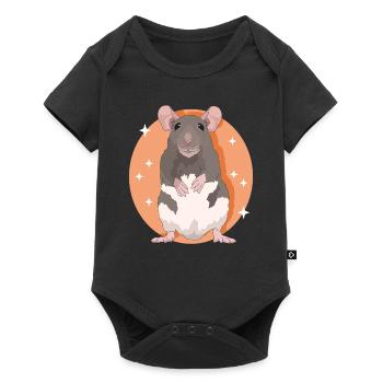Rats, Rat Lover, Rat Owner, Gift - Baby Premium short-sleeve bodysuit - black - Front