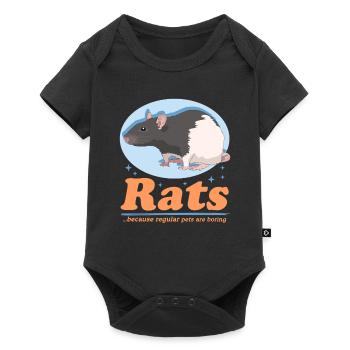 Rat Owner Rat Gift - Baby Premium short-sleeve bodysuit - black - Front