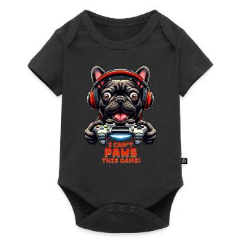 Chemise Gamers Bouledogue Français Gaming Jonk - Body à manches courtes Premium Bébé - noir - Devant