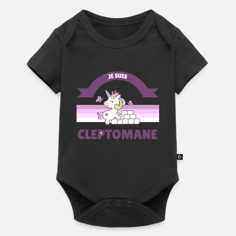 Je Suis Une Licorne Cleptomane - Body à manches courtes Premium Bébé - noir