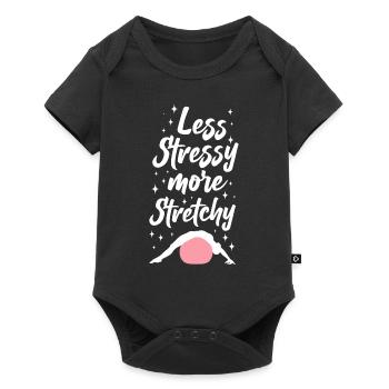 Pilates Instructeur Professeur Jeu de mots - Body à manches courtes Premium Bébé - noir - Devant