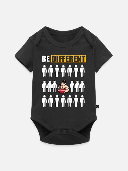 Sumo anders sein - Baby Premium Kurzarmbody - Schwarz