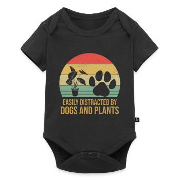Plants, Dog Lover, Garden Gardener, Gardener - Baby Premium short-sleeve bodysuit - black - Front
