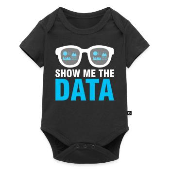 Data Engineer Montrez-moi les données - Body à manches courtes Premium Bébé - noir - Devant
