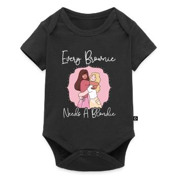 Every Blondie Needs A Brownie - Baby Premium short-sleeve bodysuit - black - Front