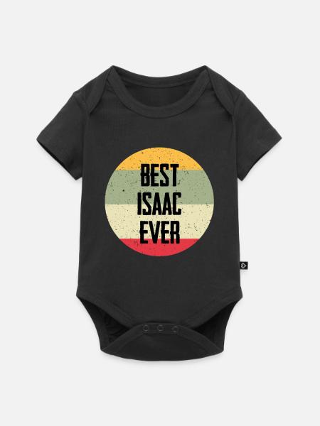 Best Isaac Ever - Baby Premium Kurzarmbody - Schwarz
