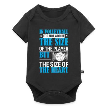 Im Volleyball geht es nicht um die Größe des Spielzugs - Baby Premium Kurzarmbody - Schwarz - Vorne