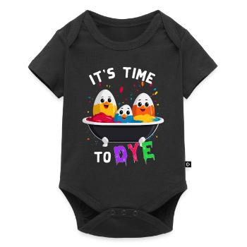 Egg Colors Humor Colorful Artist Funny Easter - Baby Premium short-sleeve bodysuit - black - Front