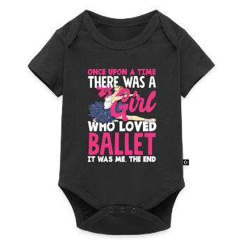 Süßes Ballerina Ballettänzerin Geschenk - Baby Premium Kurzarmbody - Schwarz - Vorne