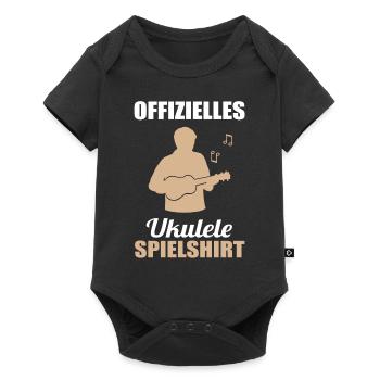 Official Ukulele Playing Shirt Melody - Baby Premium short-sleeve bodysuit - black - Front