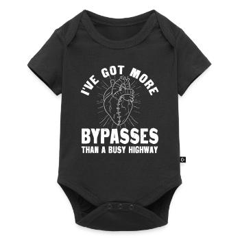 Design for survivors of heart bypass surgery - Baby Premium short-sleeve bodysuit - black - Front