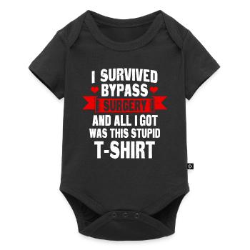 Bypass-chirurgie-t-shirt - Baby Premium Kurzarmbody - Schwarz - Vorne