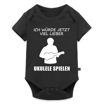Préférez jouer la joie du musicien de ukulélé - Body à manches courtes Premium Bébé - noir - Devant
