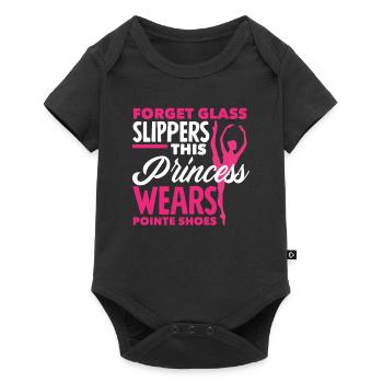 Süßes Ballerina Ballettänzerin Geschenk - Baby Premium Kurzarmbody - Schwarz - Vorne