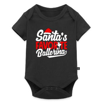 Süßes Ballerina Ballettänzerin Geschenk - Baby Premium Kurzarmbody - Schwarz - Vorne