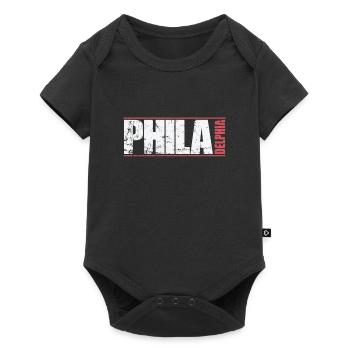 Philadelphie, une ville de Pennsylvanie - Body à manches courtes Premium Bébé - noir - Devant