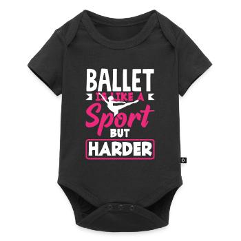 Süßes Ballerina Ballettänzerin Geschenk - Baby Premium Kurzarmbody - Schwarz - Vorne