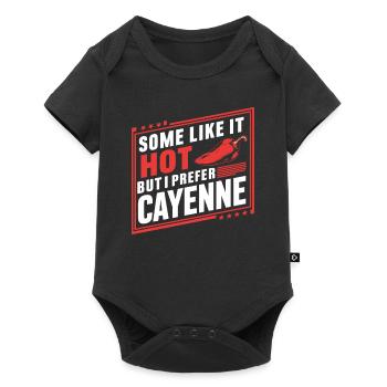 Amateur de cuisine épicée, chef des Chili Peppers - Body à manches courtes Premium Bébé - noir - Devant