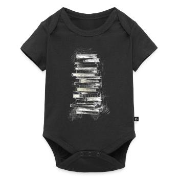 Book, Drawing, Art, Illustration, Graphic, Artwork - Baby Premium short-sleeve bodysuit - black - Front