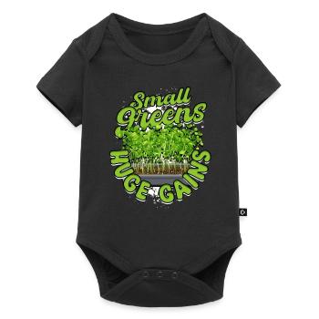 Microgreens Small Greens Huge Gains - Baby Premium short-sleeve bodysuit - black - Front