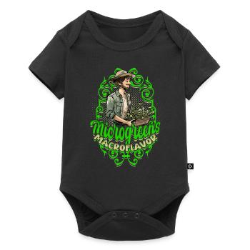 Microgreen Microgreens Macroflavor - Baby Premium short-sleeve bodysuit - black - Front